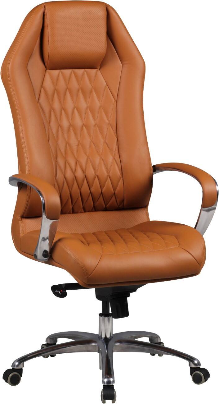 AMSTYLE MONTEREY Bürostuhl Permanent Contact Feste Armlehnen Höhenverstellbar Braun max. 120 kg SPM1.296 1360 x 670 x 700 mm