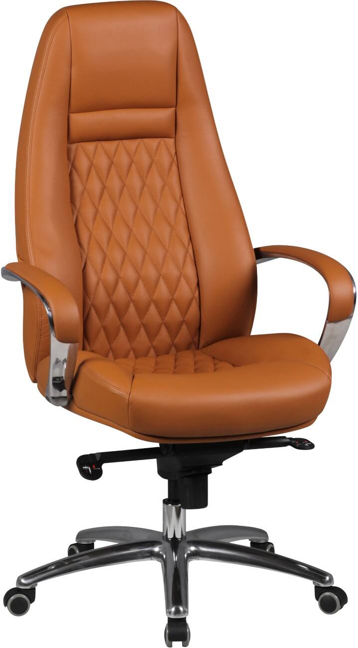 AMSTYLE Bürostuhl Permanent Contact Feste Armlehnen Höhenverstellbar Braun max. 120 kg SPM1.299 1300 x 680 x 680 mm
