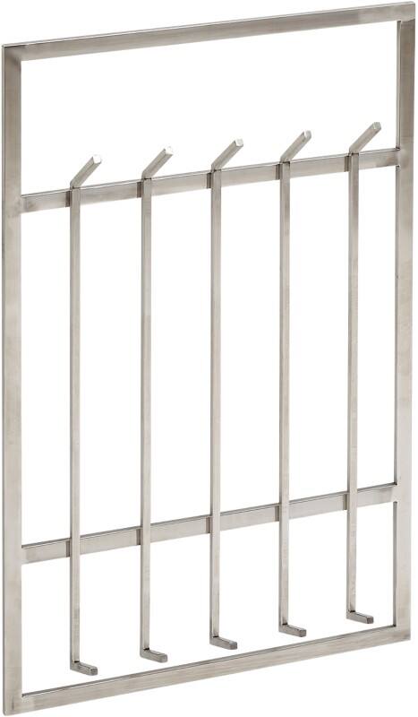 WOHNLING Garderobe WL6.442 Metall Silber Wandhalterung 10 Haken