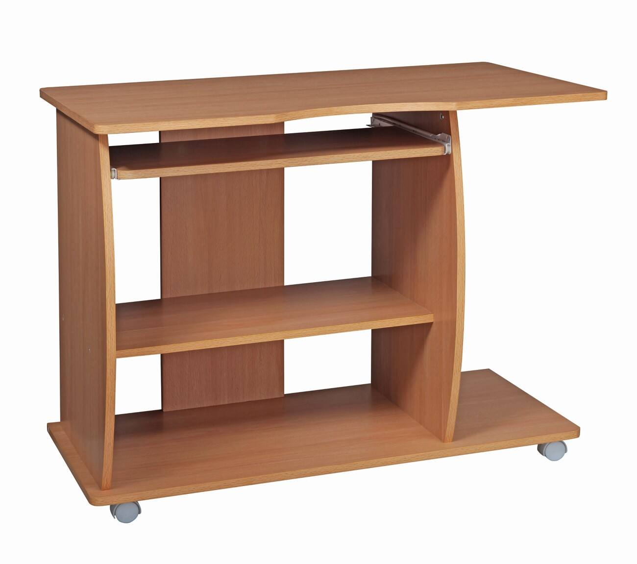 WOHNLING Computer-Schreibtisch WL1.331 Buche 90 x 71 x 50 cm