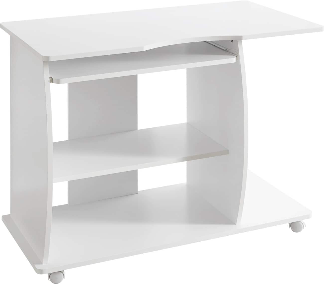 WOHNLING Computer-Schreibtisch WL1.152 Weiß 90 x 71 x 50 cm