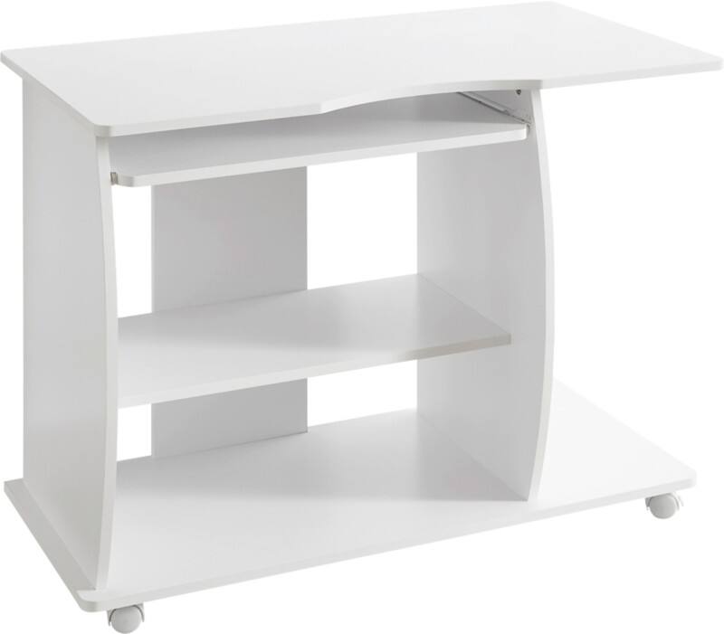 WOHNLING Computerschreibtisch WL1.152 Weiß 90 x 71 x 50 cm