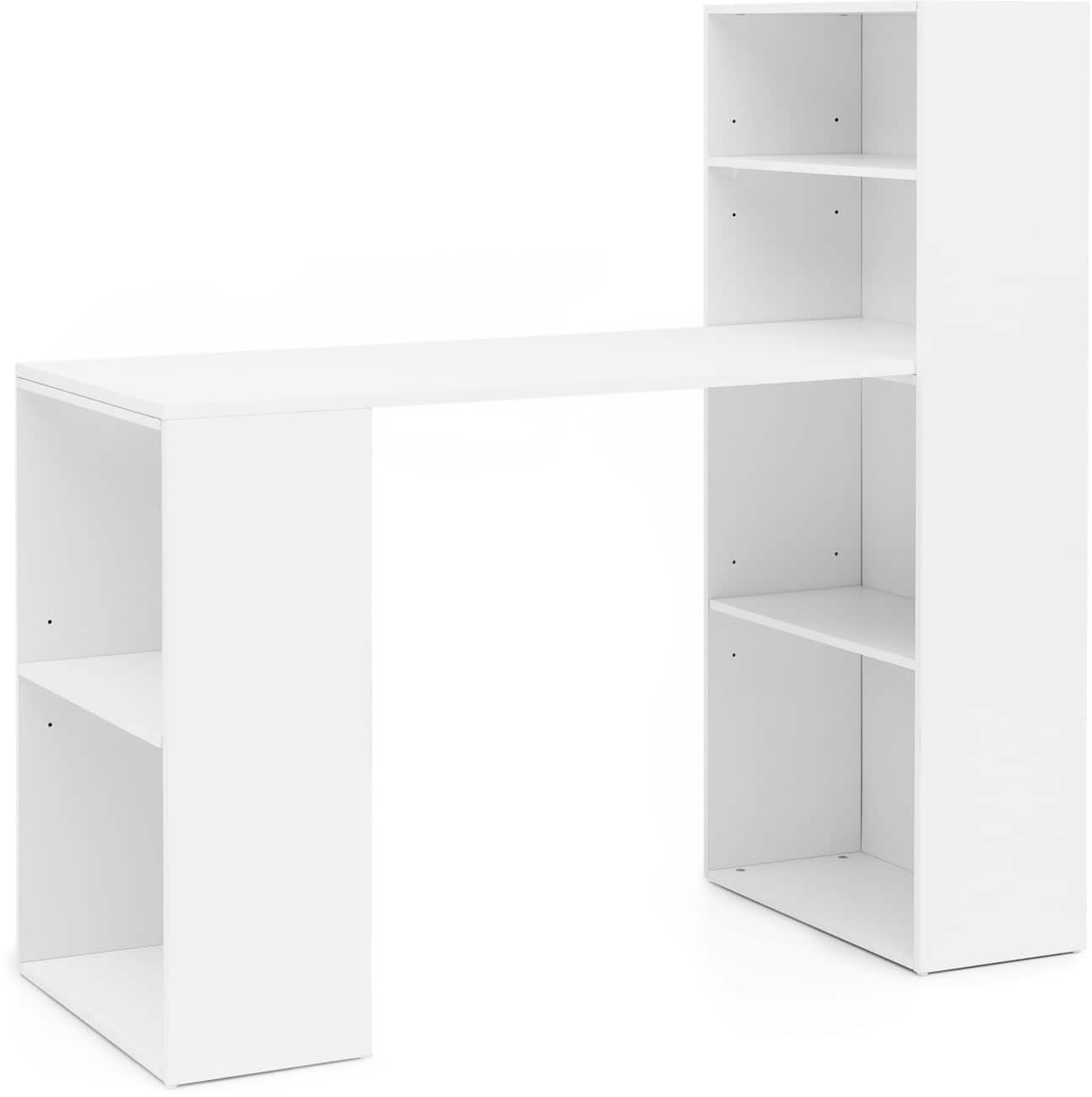 WOHNLING Schreibtisch WL5.692 Weiß 120 x 120 x 53 cm