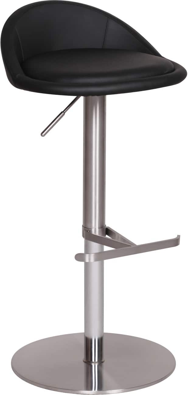 WOHNLING Barhocker WL1.281 Schwarz Kunstleder
