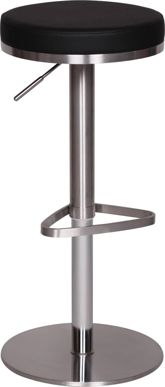 WOHNLING Barhocker WL1.293 Schwarz Edelstahl