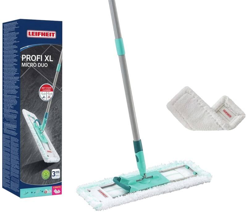 Leifheit Profi XK Micro Duo Wischmopp-Starterkit Türkis 42 cm