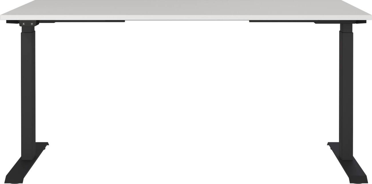 GERMANIA AGENDA Elektronisch Höhenverstellbarer Schreibtisch Hellgrau 1.600 (B) x 800 (T) x 1.200 (H) mm
