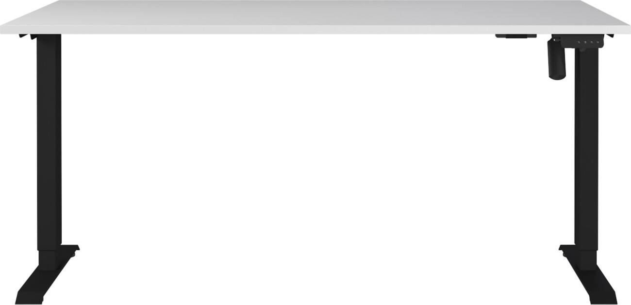 GERMANIA PROFI 2.0 Elektronisch Höhenverstellbarer Schreibtisch Hellgrau 1.600 (B) x 800 (T) x 1.180 (H) mm