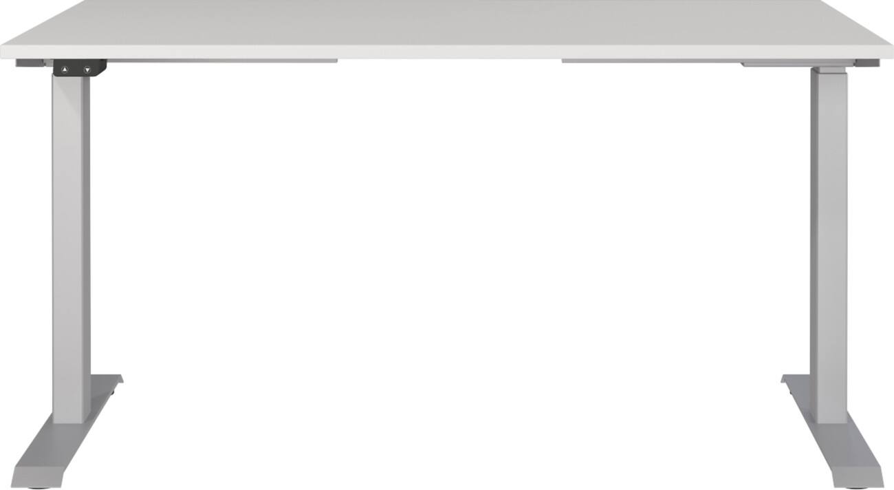 GERMANIA AGENDA Elektronisch Höhenverstellbarer Schreibtisch Hellgrau 1.400 (B) x 800 (T) x 1.200 (H) mm