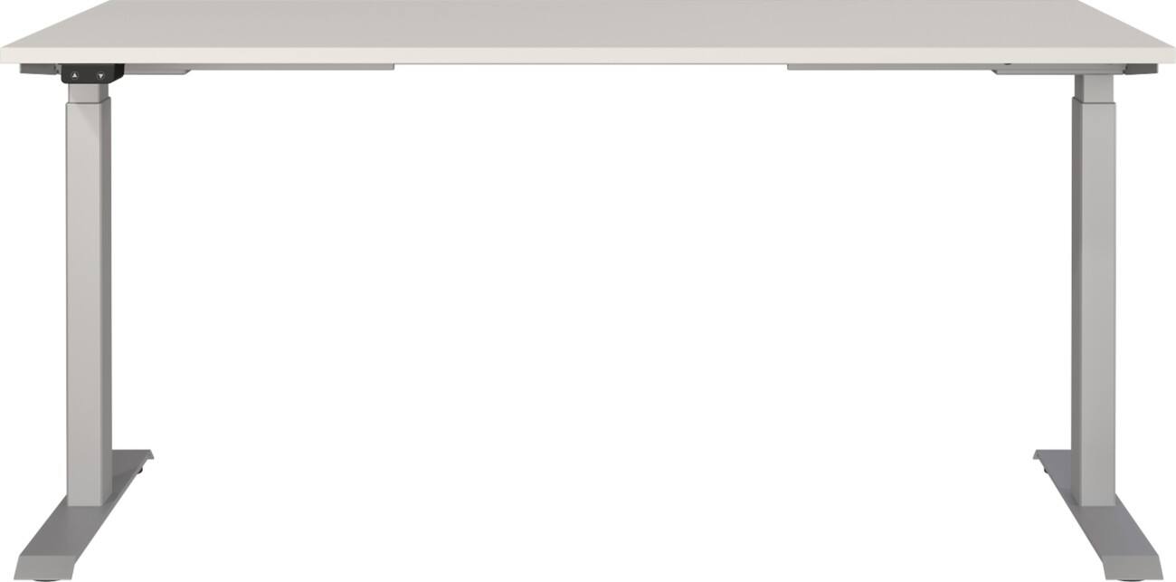 GERMANIA AGENDA Elektronisch Höhenverstellbarer Schreibtisch Hellgrau 1.600 (B) x 800 (T) x 1.200 (H) mm