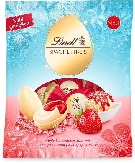 Lindt Spaghetti-Eis Schokolade Eier 90 g
