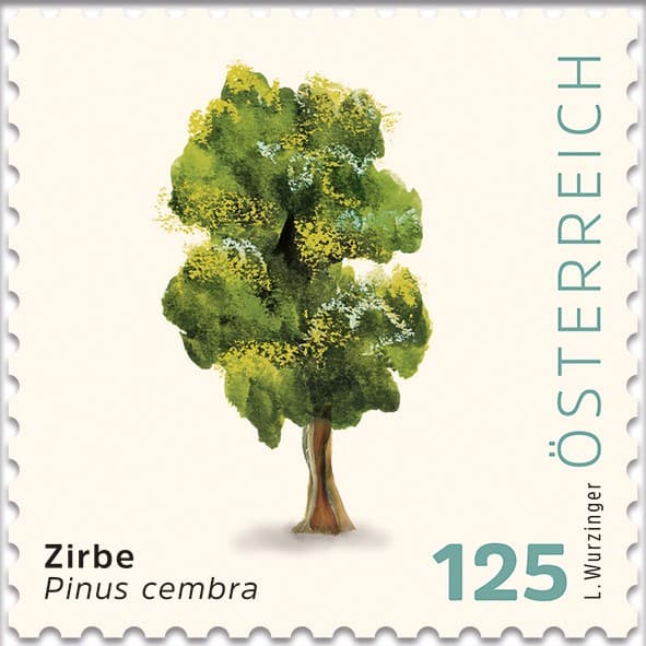 Post AG Österreichische Post Zirbe Briefmarken 1,25 € Europa Selbstklebend 50 Stück