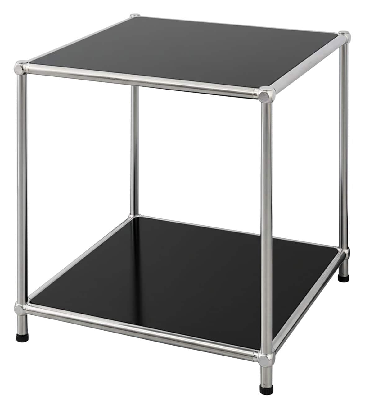 floordirekt Concept Epure Stahl Beistelltisch 400 x 400 x 460 mm Schwarz