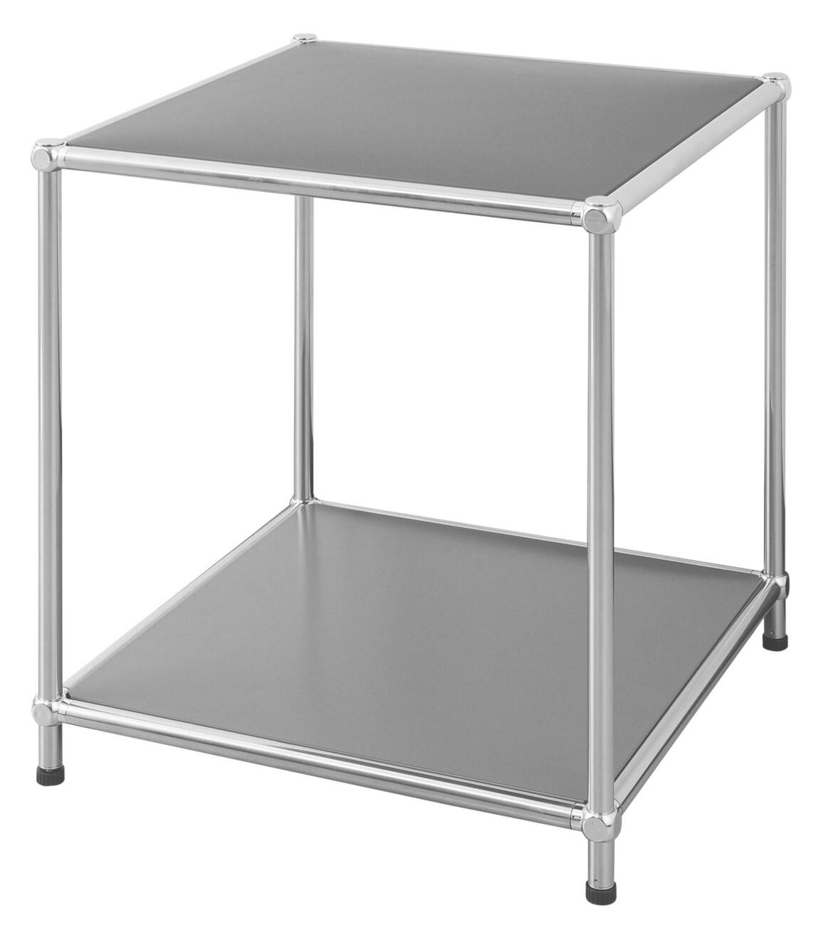 floordirekt Concept Epure Stahl Beistelltisch 400 x 400 x 460 mm Grau