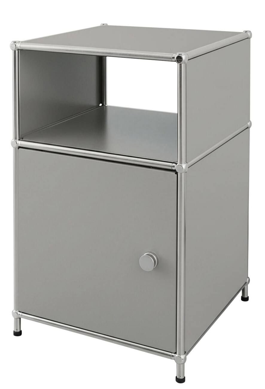 floordirekt Concept Epure Stahl Beistelltisch 400 x 400 x 650 mm Grau