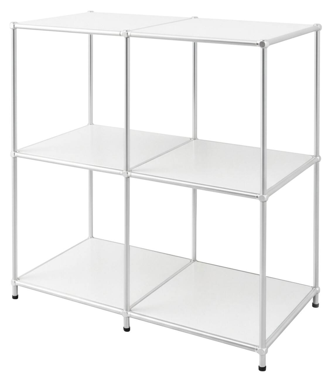 floordirekt Concept Epure Stahl Beistelltisch 780 x 400 x 820 mm Weiß