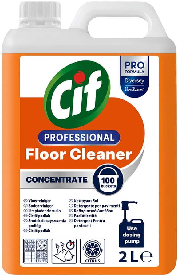 Cif Professional Bodenreiniger Citrus, Blumenduft 2 L