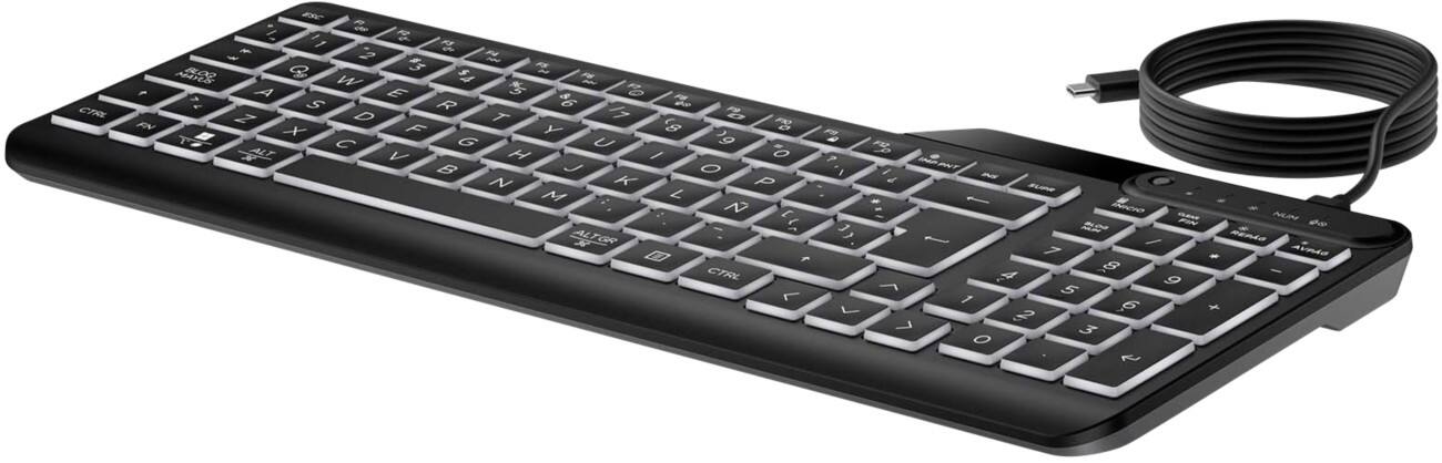 HP 405 Kabelgebundene Multigeräte-Tastatur QWERTZ Schwarz
