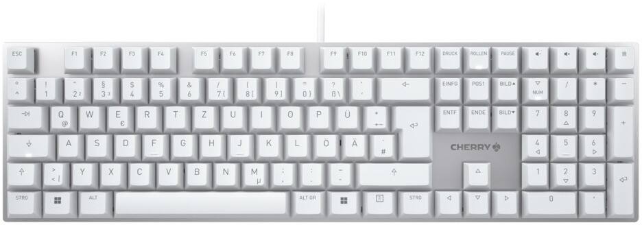 CHERRY KC200MX Kabelgebundene Tastatur QWERTZ Silber