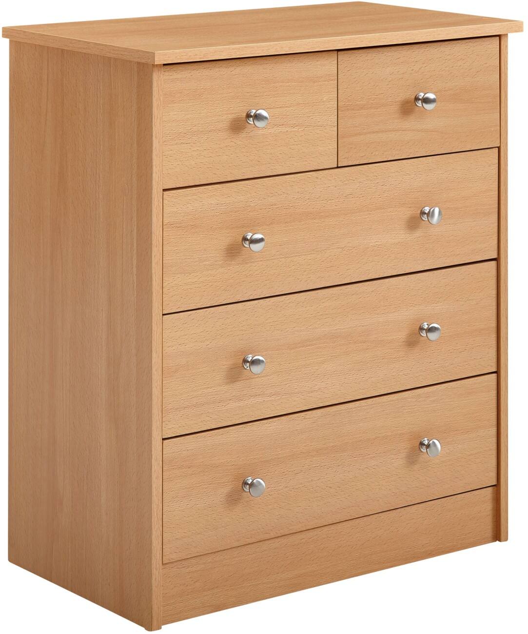 WOHNLING Sideboard Spanplatte 0 600 x 350 x 700 mm Buche Braun