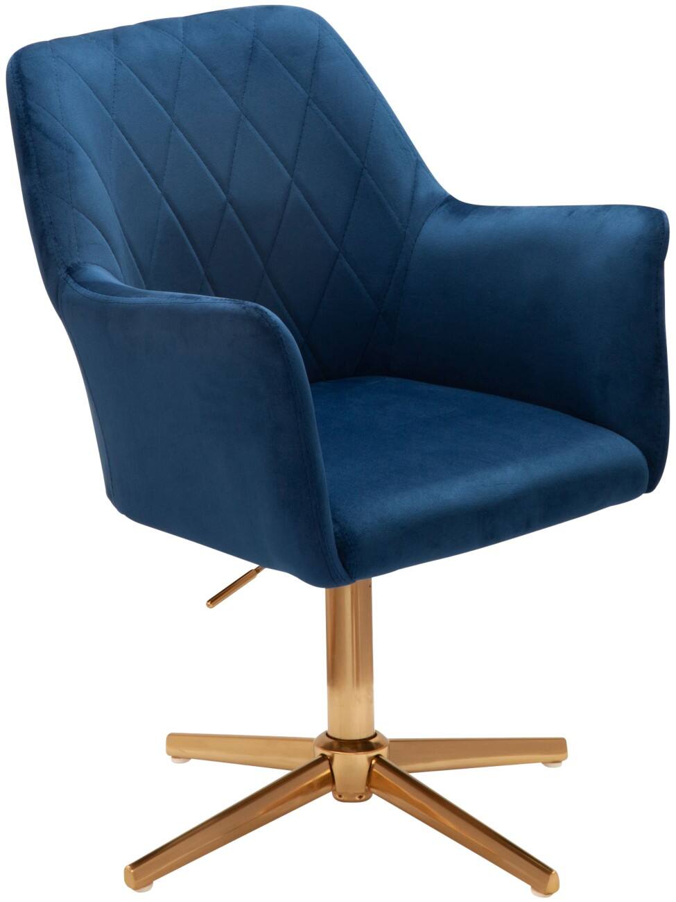 WOHNLING Drehstuhl Nicht arretierbar 550 x 550 x 970 mm Blau