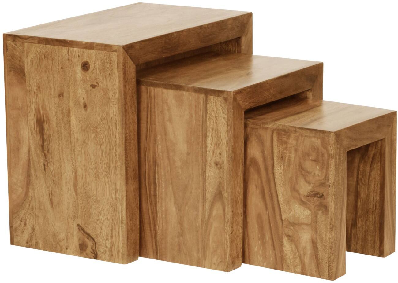 WOHNLING Kaffeetisch Braun 500 x 300 x 450 mm