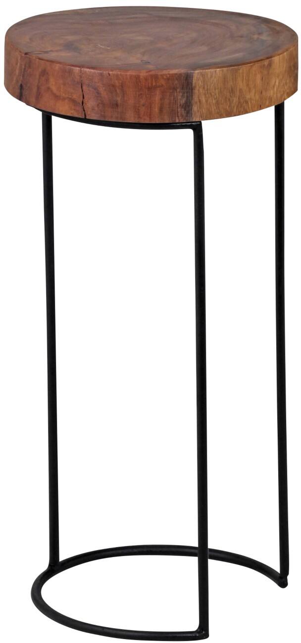 WOHNLING Beistelltisch Braun 280 x 280 x 550 mm