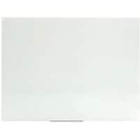 Glastafel Wandmontiert Magnetisch Einseitig 120 (B) x 90 (H) cm Weiß