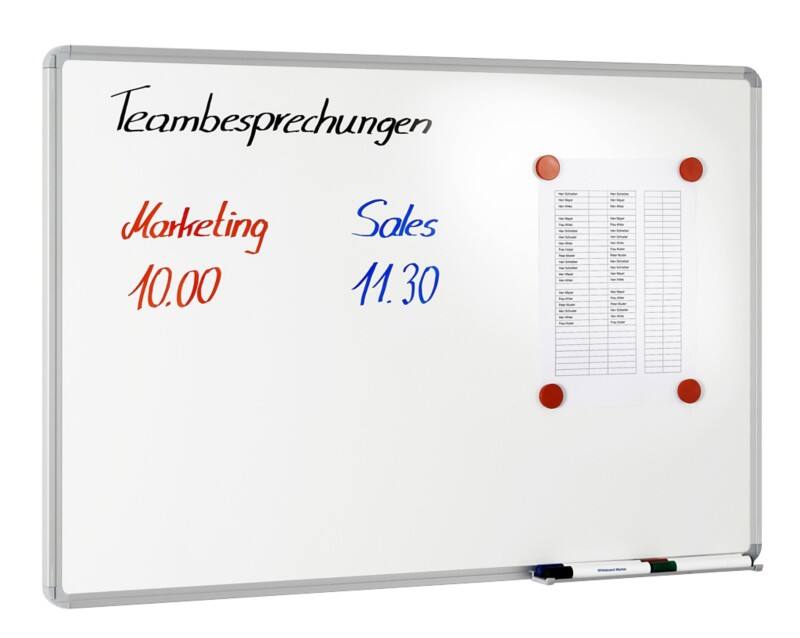 Ultradex Whiteboard Magnetisch Emaille Einseitig 150 (B) x 100 (H) cm