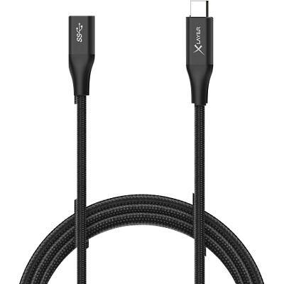 XLayer USB-C-Stecker USB-C-Kabel USB-C-Buchse Schwarz 1,5 m