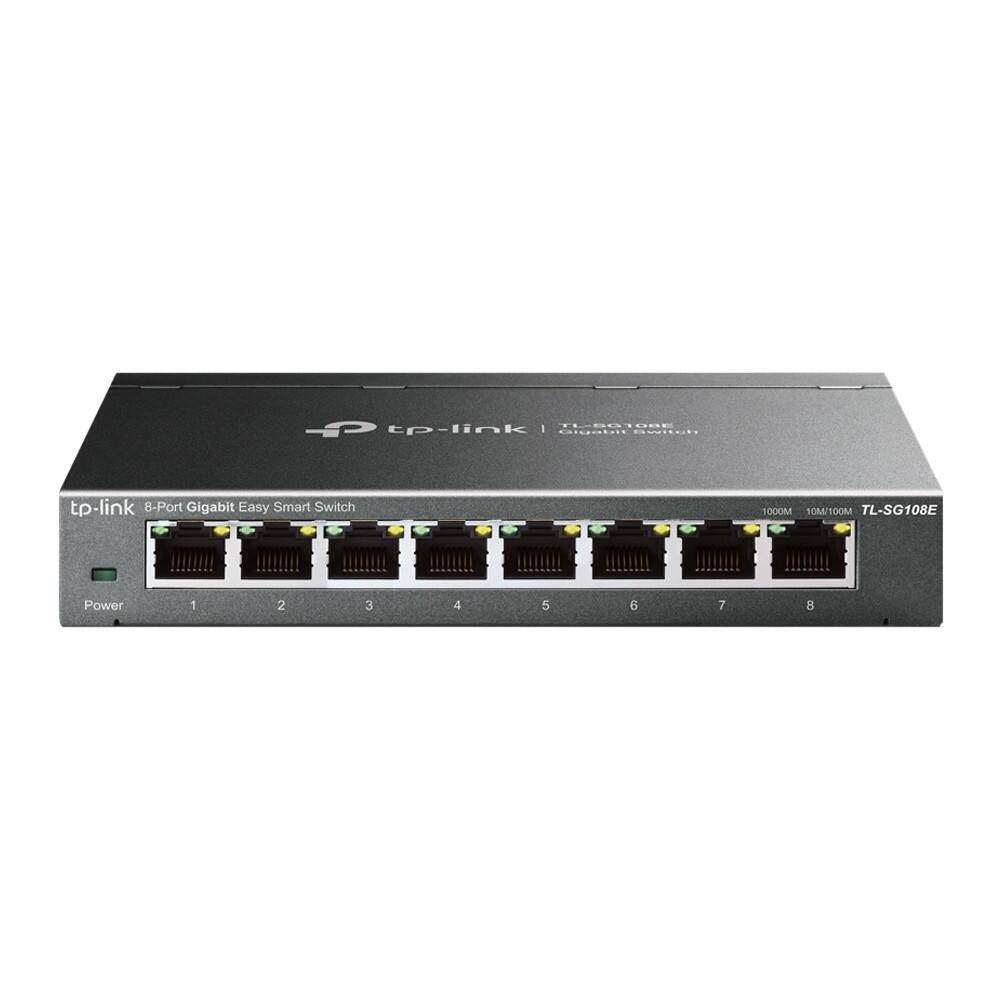 TP-LINK Easy Smart 8-Port-Gigabit Desktop-Schalter TL-SG108E