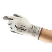 Ansell HyFlex Mechanical Protection Mehrweg Handschuhe PU (Polyurethan) HPPE, Nylon, Spandex Größe 8 Grau, Weiß 12 Paar