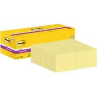 Post-it Super Sticky Haftnotizen 76 x 76 mm Gelb Packung mit 24 Blöcken mit 90 Blatt Value Pack 20+4 GRATIS