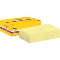 Post-it Super Sticky Haftnotizen 76 x 127 mm Gelb Packung mit 24 Blöcken à 90 Blatt Value Pack 20+4 GRATIS