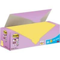 Post-it Super Sticky Z-Notes 76 x76 mm Kanariengelb Packung mit 24 Blöcken à 90 Blatt Value Pack 20+4 GRATIS