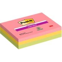 Post-it Super Sticky Haftnotizen 203 x 152 mm Färbig sortiert Packung mit 3 Blöcken à 70 Blatt