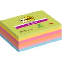 Post-it Super Sticky Haftnotizen 203 x 153 mm Färbig sortiert Packung mit 6 Blöcken à 45 Blatt