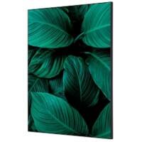 SHOWDOWN Textile Wanddekoration Botanische Blätter Mehrfarbig Aluminium