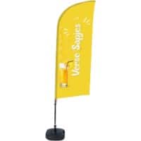 SHOWDOWN Frischer Saft Windform Strandflagge 330 x 89 cm Einseitig Aluminium