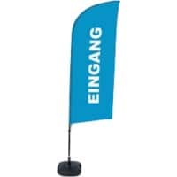 SHOWDOWN Eingang Windform Strandflagge 330 x 89 cm Einseitig Aluminium