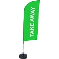 SHOWDOWN Take Away Windform Strandflagge 330 x 89 cm Einseitig Aluminium