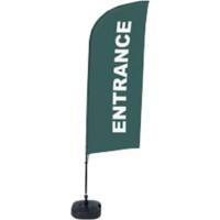 SHOWDOWN Eingang Windform Strandflagge 330 x 89 cm Einseitig Aluminium