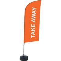 SHOWDOWN Take Away Windform Strandflagge 330 x 89 cm Einseitig Aluminium