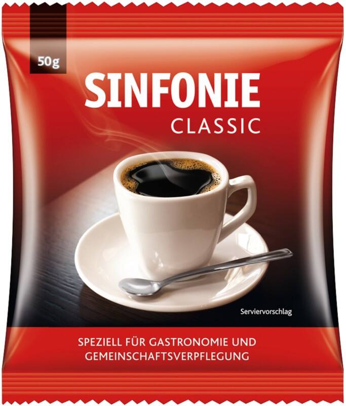 Sinfonie Sinfonie Gemahlener Kaffee geschmackvoll und kräftig 3/5 60 Stück à 50 g