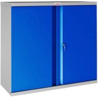 Phoenix SCL Serie Aufbewahrungsschank Stahl 1 Fachboden 915 x 370 x 830 mm Blau, Grau