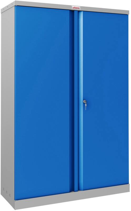 Phoenix SCL Serie Aufbewahrungsschank Stahl 3 Fachböden 915 x 370 x 1.400 mm Blau, Grau