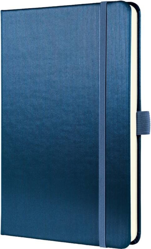Sigel Conceptum Notizbuch A5 Liniert Rückendrahtheftung Seitlich Gebunden Kunststoff Hardcover Blau Metallic Perforiert 194 Seiten