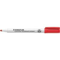 STAEDTLER Lumocolor Non-permanent Whiteboard-Marker Rot Filzspitze 97% Recycelt