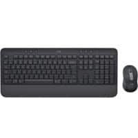 Logitech Business Keyboard und Maus Set MK650 Kabellos QWERTY mit Bluetooth Graphit