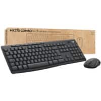 Logitech Business Keyboard und Maus Kabellos QWERTZ mit Bluetooth Graphit MK370